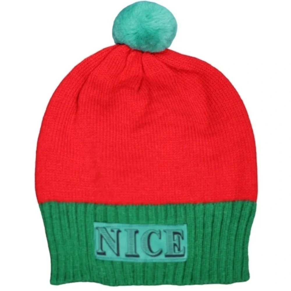 𝙁𝙍𝙀𝙀 🅽🅴🆆 NICE X-mas beanie Christmas unisex festive  holiday funny gift